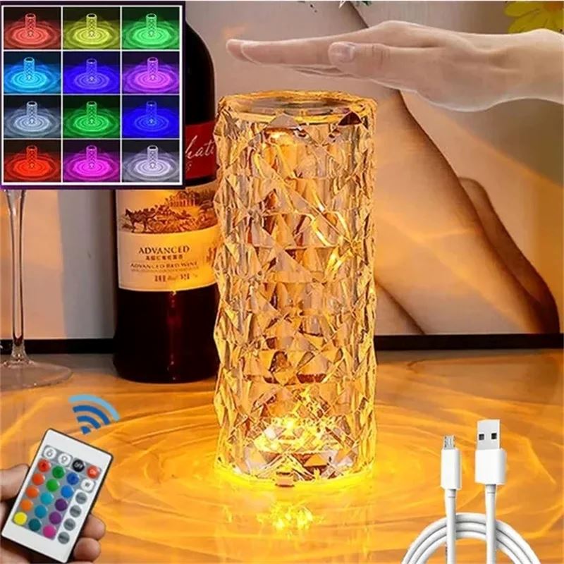 Luminária De Mesa Cristal Light (16 Cores) decoracao 002 lojadadryka 