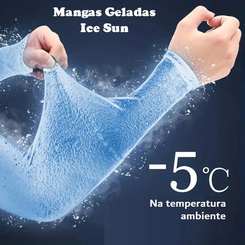 Mangas Geladas para Proteção Solar - Ice Sun acessorio - mangas geladas Loja da Dryka 