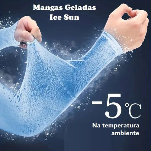 Mangas Geladas para Proteção Solar - Ice Sun acessorio - mangas geladas Loja da Dryka 