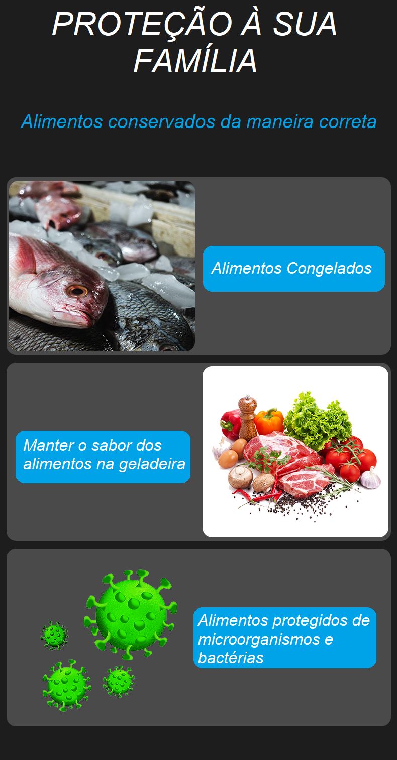 Máquina Seladora a Vácuo Elétrica cozinha 001 lojadadryka 