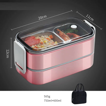Marmita Térmica - Multi Layer marmita 002 Loja da Dryka Rosa + Bolsa Térmica 