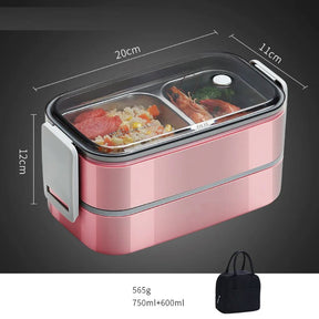 Marmita Térmica - Multi Layer marmita 002 Loja da Dryka Rosa + Bolsa Térmica 