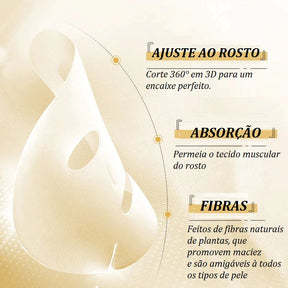 Máscara Facial 24K - SADOER beleza 041 Loja da Dryka 