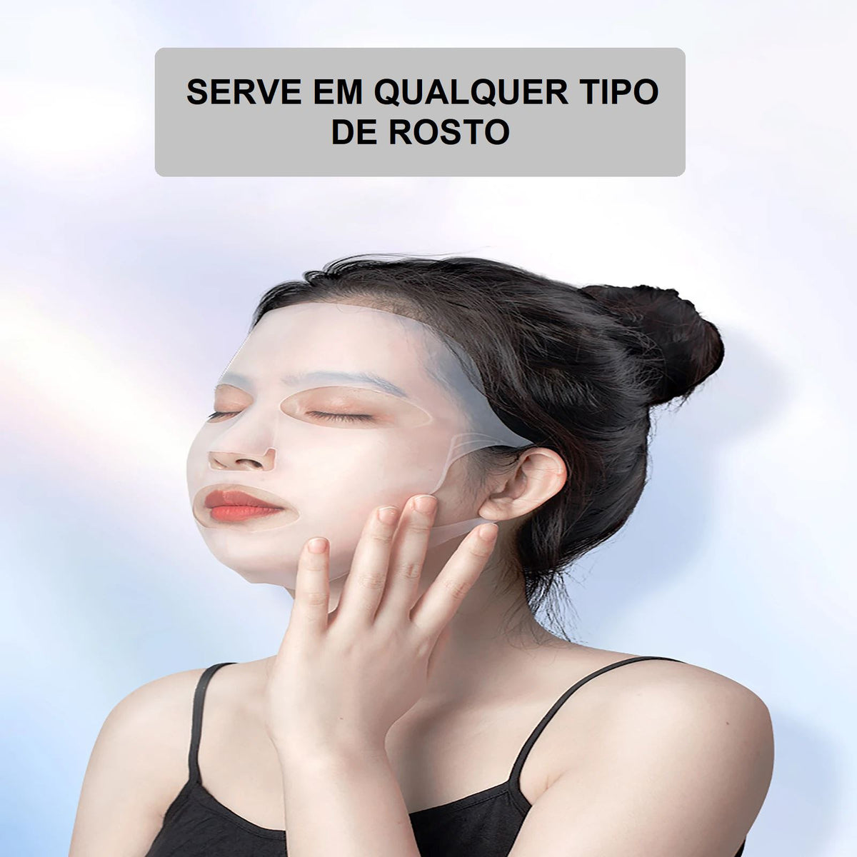 Máscara Facial de Silicone Anti-Rugas Reutilizável mascara 002 Loja da Dryka 