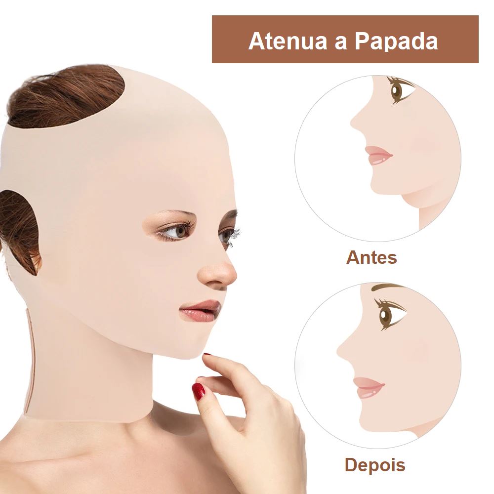 Máscara Facial e Pescoço com Ajustes mascara 003 Loja da Dryka 