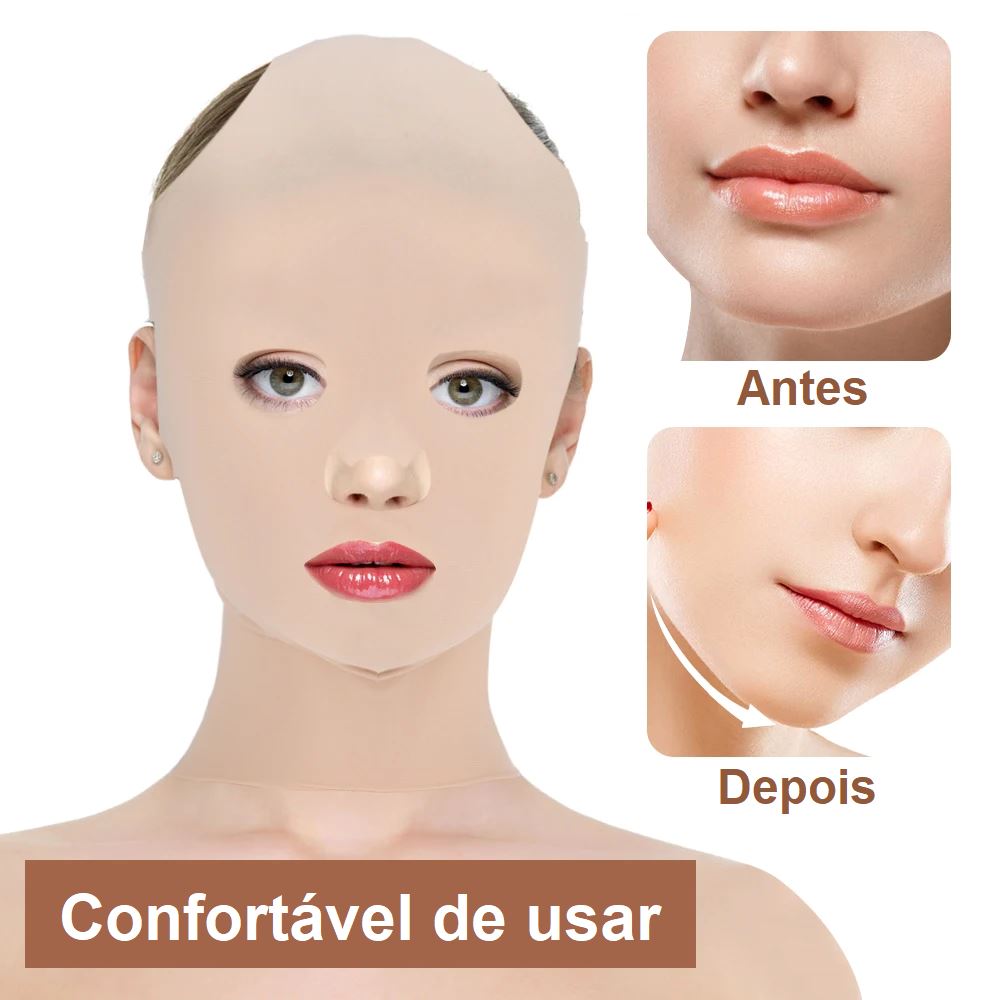 Máscara Facial e Pescoço com Ajustes mascara 003 Loja da Dryka 