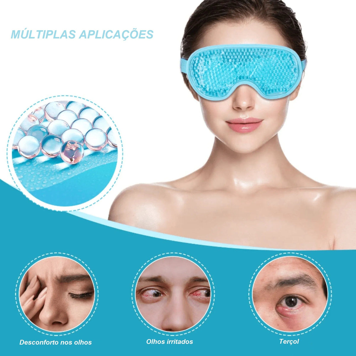 Máscara Facial Térmica em Gel mascara 001 Loja da Dryka 