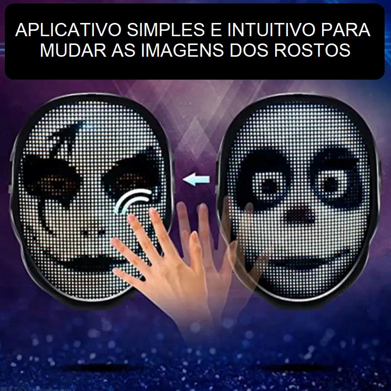 Máscara LED 3D mascara 001 Loja da Dryka 