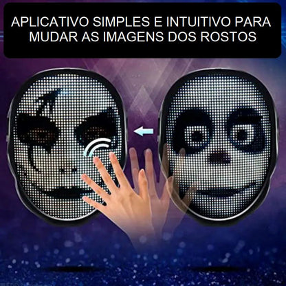 Máscara LED 3D mascara 001 Loja da Dryka 