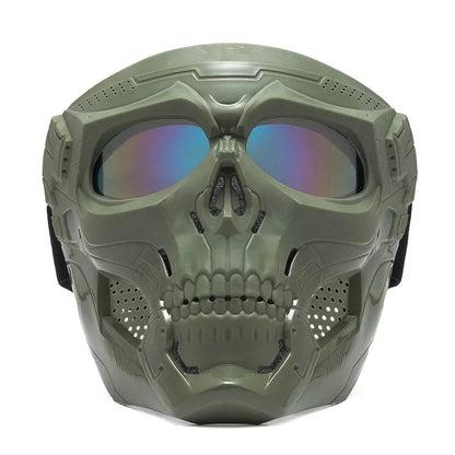 Máscara para Airsoft - SkullFace Loja da Dryka Verde 2 