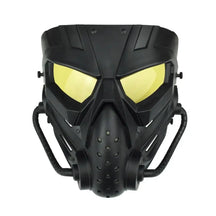 Máscara Tática para Airsoft Predator esporte - airsoft predator Loja da Dryka Preta-Amarela 