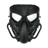 Máscara Tática para Airsoft Predator esporte - airsoft predator Loja da Dryka Preta-Branco 