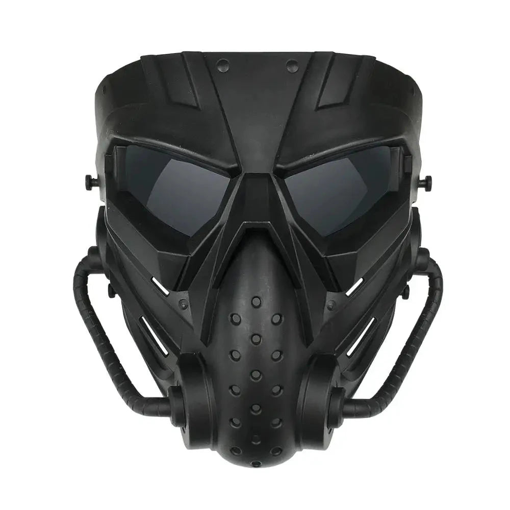 Máscara Tática para Airsoft Predator esporte - airsoft predator Loja da Dryka Preta-Preta 