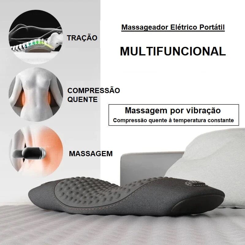 Massageador Elétrico Portátil para Pescoço e Lombar - Easy Relax massageador lombar 001 Loja da Dryka 