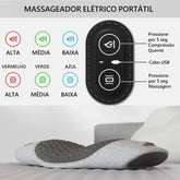 Massageador Elétrico Portátil para Pescoço e Lombar - Easy Relax massageador lombar 001 Loja da Dryka Cinza Claro - Lombar 