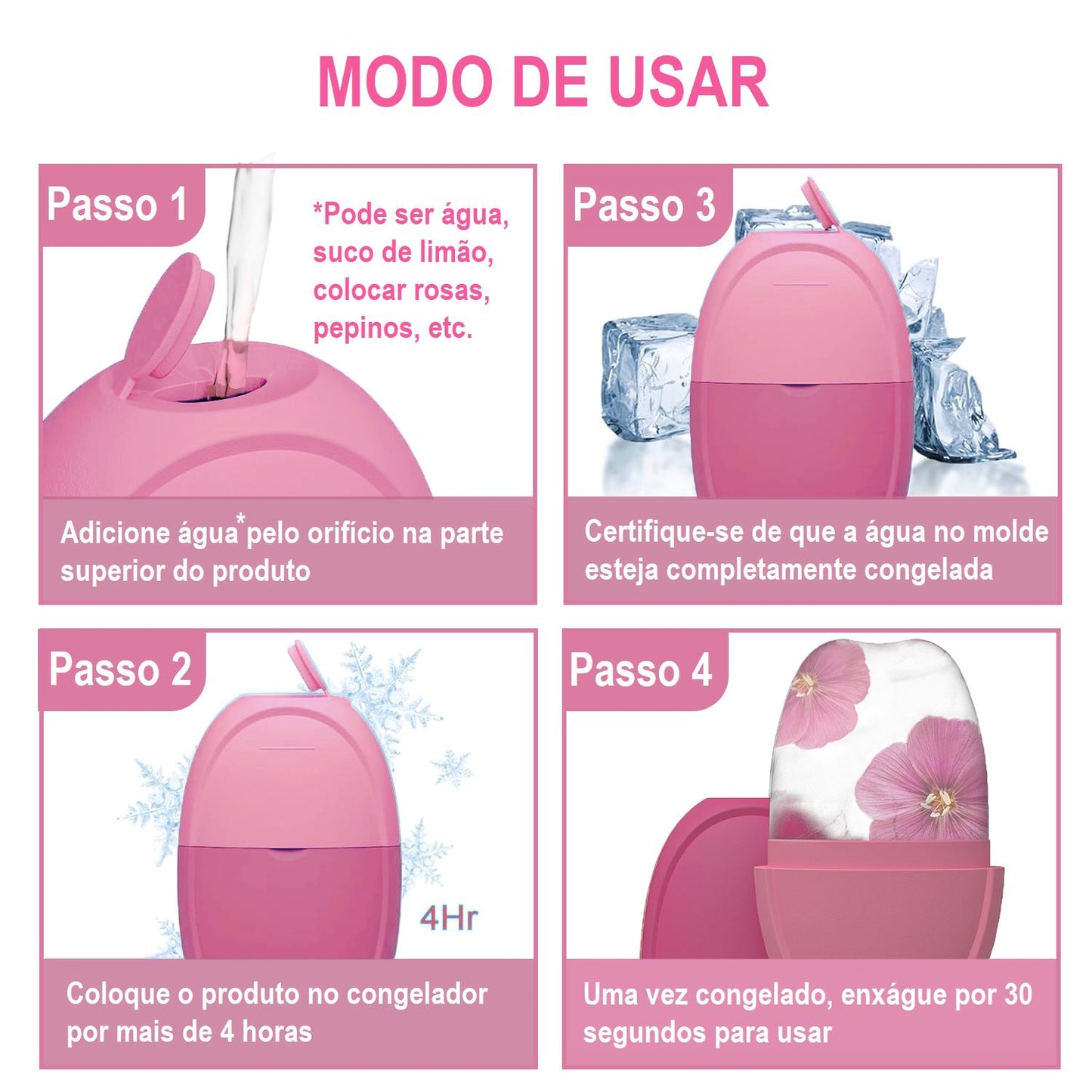 Massageador Facial - Skin Icing beleza 031 Loja da Dryka 