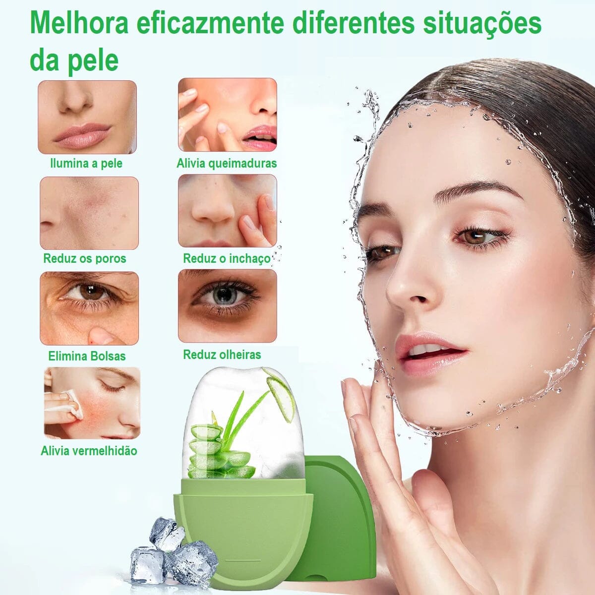 Massageador Facial - Skin Icing beleza 031 Loja da Dryka 