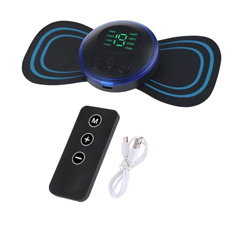 Massageador Portátil Ortopédico Bem estar 012 lojadadryka Preto com controle 