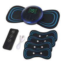 Massageador Portátil Ortopédico Bem estar 012 lojadadryka Preto com controle e 5 patches 