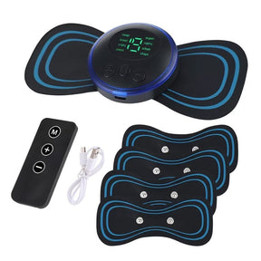 Massageador Portátil Ortopédico Bem estar 012 lojadadryka Preto com controle e 5 patches 