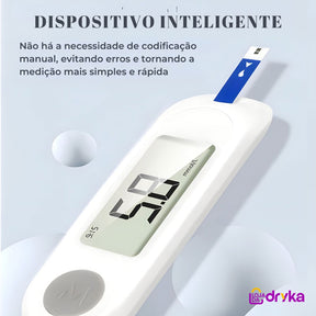 Medidor de glicose no sangue -Easy Glic medidor glicose dedo Loja da Dryka 