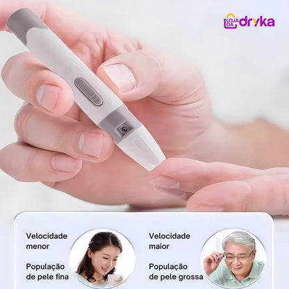 Medidor de glicose no sangue -Easy Glic medidor glicose dedo Loja da Dryka 