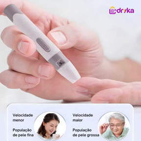 Medidor de glicose no sangue -Easy Glic medidor glicose dedo Loja da Dryka 