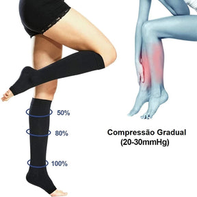 Meias Elásticas de Compressão Bem estar - meias ziper Loja da Dryka 