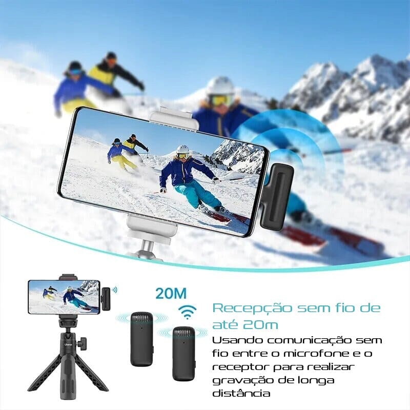 Microfone Portátil Ulanzi J12 Loja da Dryka 