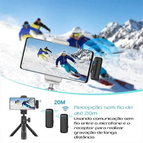 Microfone Portátil Ulanzi J12 Loja da Dryka 