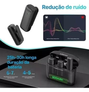 Microfone Portátil Ulanzi J12 Loja da Dryka 
