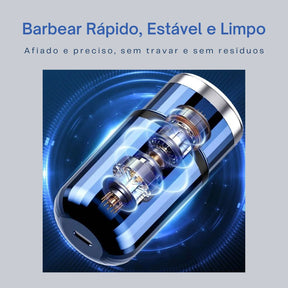 Mini Barbeador Elétrico Digital -Easy Shave Bem estar - mini barbeador lojadadryka 