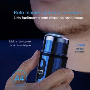 Mini Barbeador Elétrico Digital -Easy Shave Bem estar - mini barbeador lojadadryka 