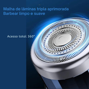 Mini Barbeador Elétrico Digital -Easy Shave Bem estar - mini barbeador lojadadryka 