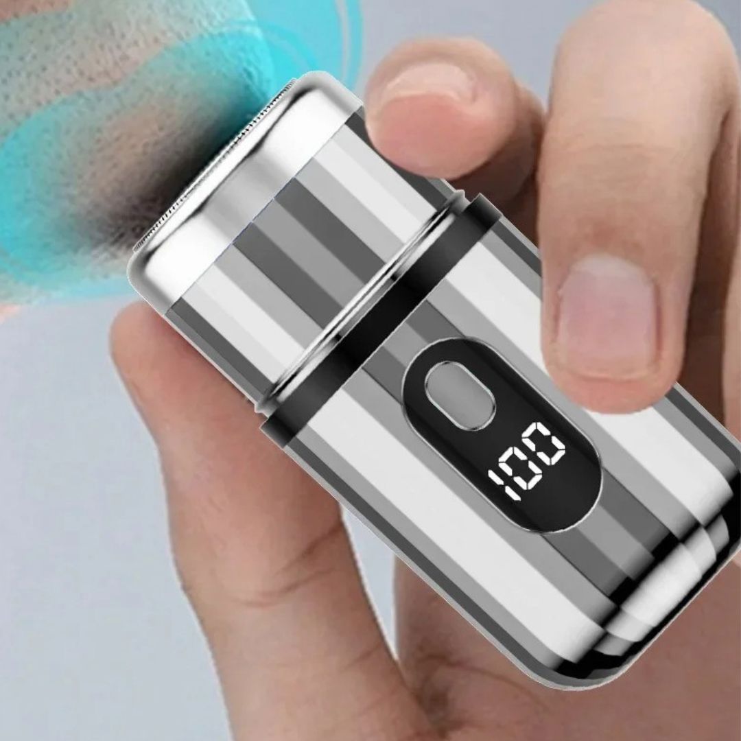 Mini Barbeador Elétrico Digital -Easy Shave Bem estar - mini barbeador lojadadryka 