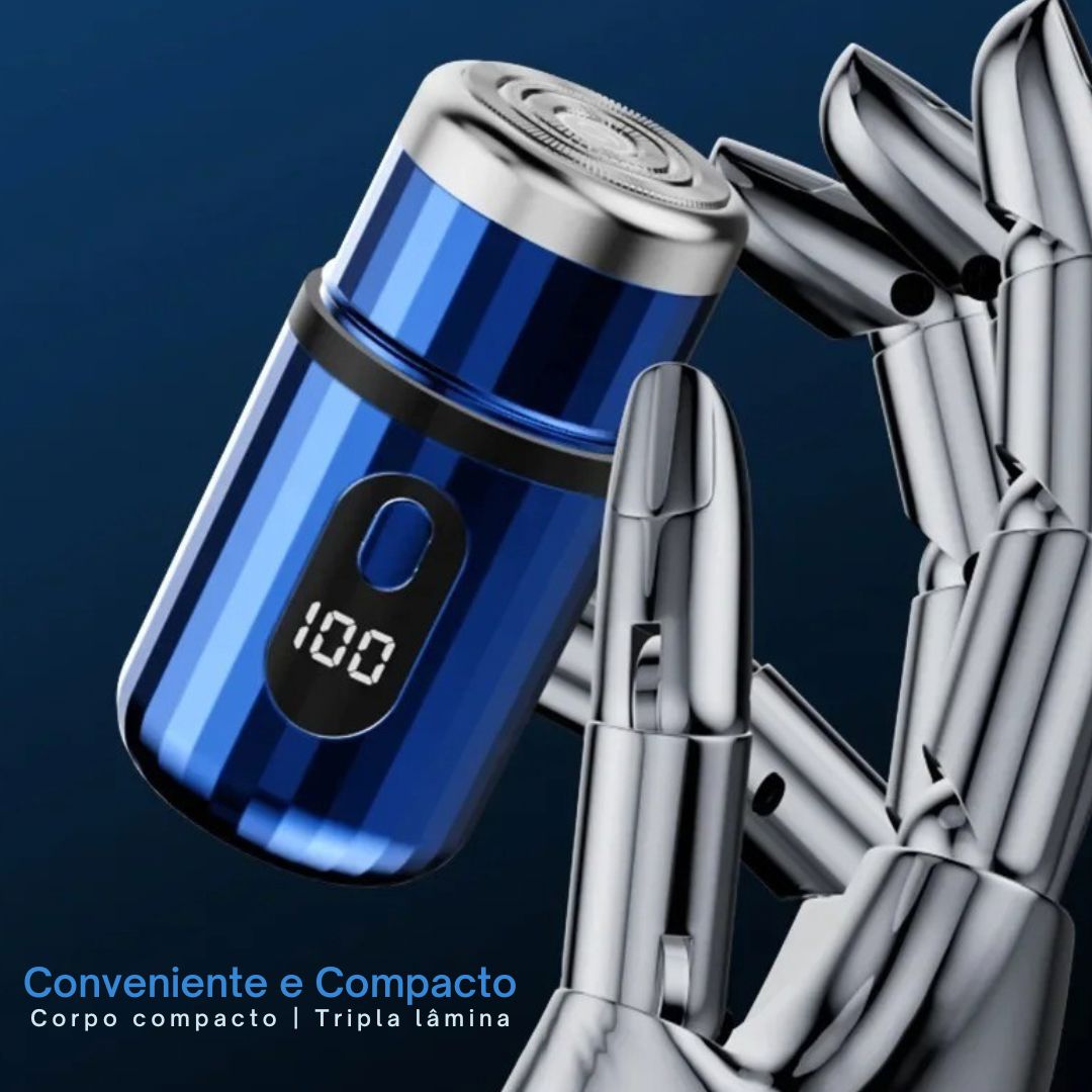Mini Barbeador Elétrico Digital -Easy Shave Bem estar - mini barbeador lojadadryka 