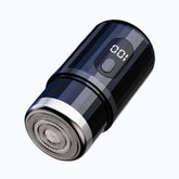 Mini Barbeador Elétrico Digital -Easy Shave Bem estar - mini barbeador lojadadryka Preto 