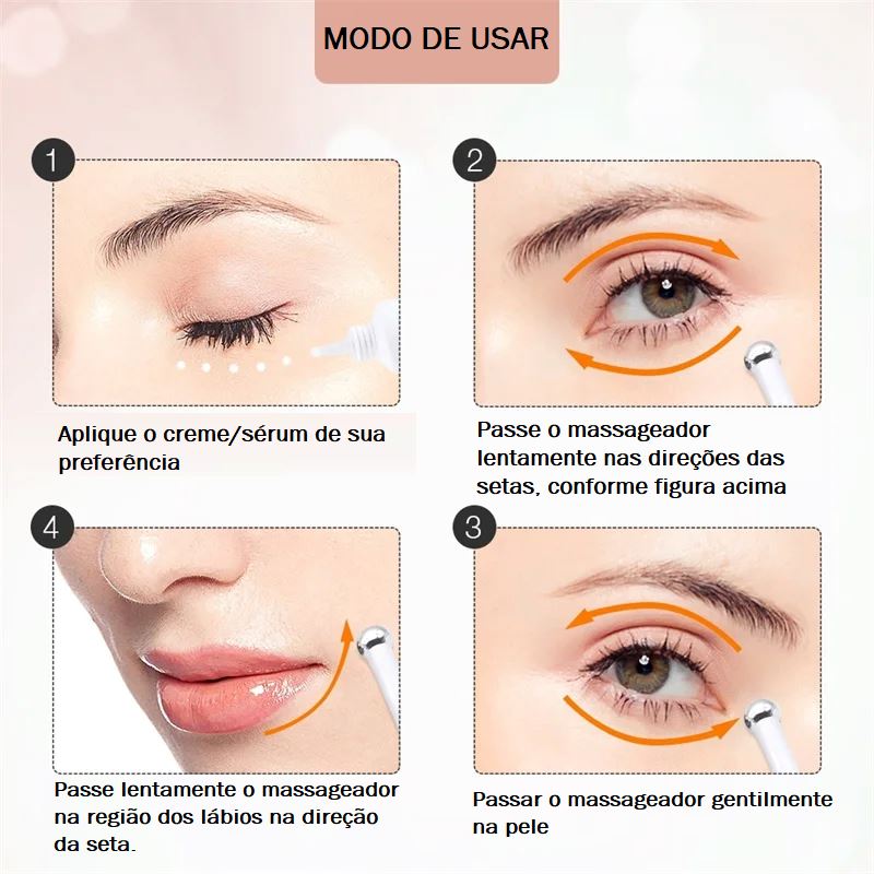 Mini Massageador Elétrico Ocular bem Estar 032 Loja da Dryka 