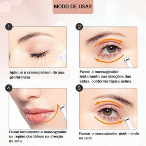 Mini Massageador Elétrico Ocular bem Estar 032 Loja da Dryka 
