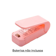 Mini Seladora para Embalagens Plásticas Portátil cozinha 020 lojadadryka Rosa 