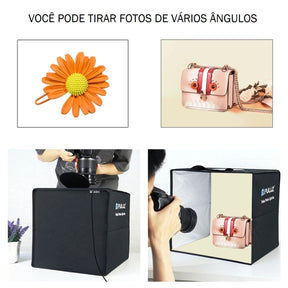Mini Studio Fotográfico Light Box fotografia 001 Loja da Dryka 