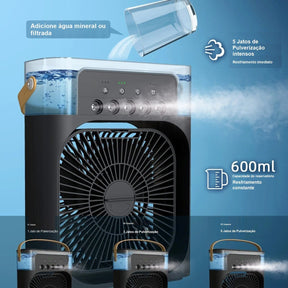 Mini Ventilador e Refrigerador de Ar Portátil Mini Ventilador Loja da Dryka 