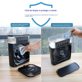 Mini Ventilador e Refrigerador de Ar Portátil Mini Ventilador Loja da Dryka 