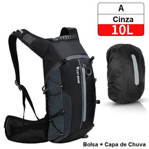 Mochila de Hidratação - Slim Water Mochila 007 Loja da Dryka A - 10L Cinza + Capa 