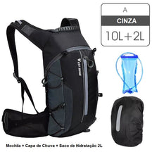 Mochila de Hidratação - Slim Water Mochila 007 Loja da Dryka A - Cinza kit 