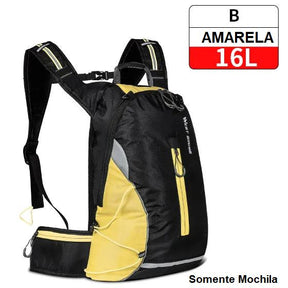 Mochila de Hidratação - Slim Water Mochila 007 Loja da Dryka B - 16L Amarela 
