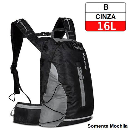 Mochila de Hidratação - Slim Water Mochila 007 Loja da Dryka B - 16L Cinza 