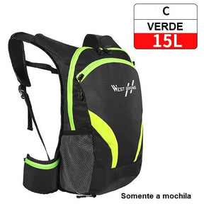 Mochila de Hidratação - Slim Water Mochila 007 Loja da Dryka C - 15L Verde 