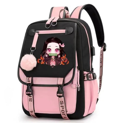 Mochila Escolar Anime - Kamado Nezuko Slayer Loja da Dryka 