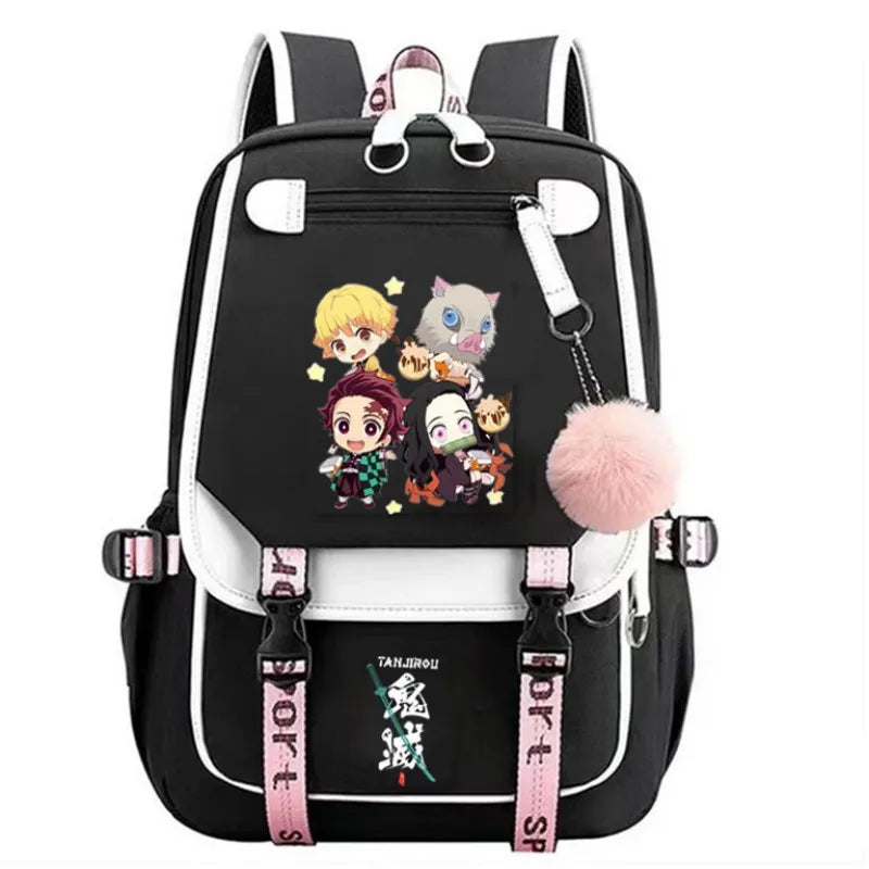 Mochila Escolar Anime - Kamado Nezuko Slayer Loja da Dryka 